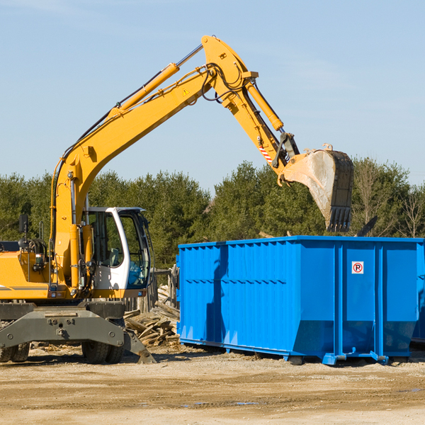 what are the rental fees for a residential dumpster in Chase